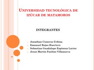 Universidad tecnológica de izúcar de matamoros