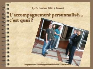 L’accompagnement personnalisé… c’est quoi ?