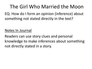 The Girl Who Married the Moon
