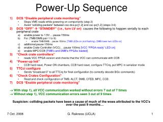 Power-Up Sequence