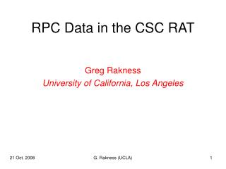 RPC Data in the CSC RAT