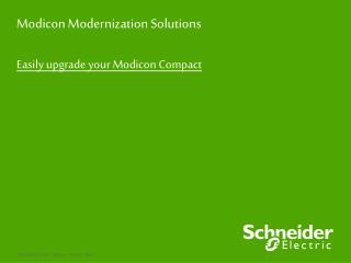 Modicon Modernization Solutions