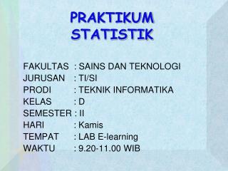 PRAKTIKUM STATISTIK