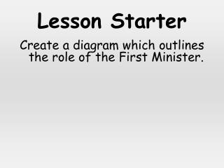 Lesson Starter