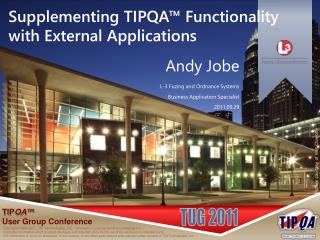 Supplementing TIPQA™ Functionality with External Applications