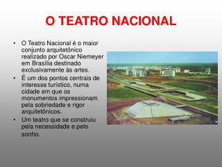 O TEATRO NACIONAL