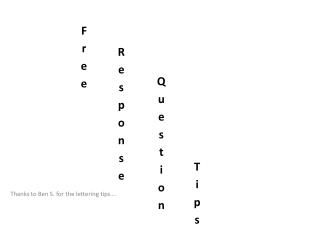 Thanks to Ben S. for the lettering tips….