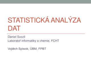 Statistick á analýza dat