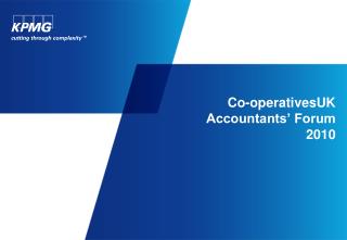 Co-operativesUK Accountants’ Forum 2010