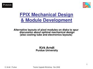 FPIX Mechanical Design &amp; Module Development