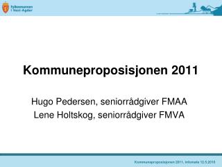 Kommuneproposisjonen 2011