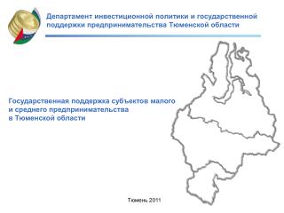 Государственная поддержка субъектов малого и среднего предпринимательства в Тюменской области