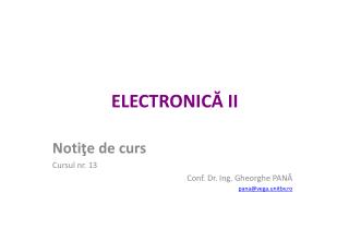 ELECTRO NICĂ II