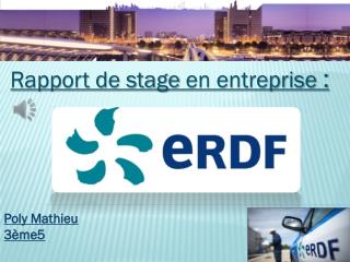 Rapport de stage en entreprise :