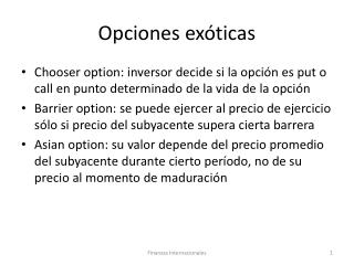 Opciones exóticas