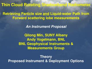 Forward scattering lobe &amp; particle size