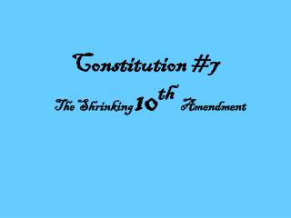 Constitution #7