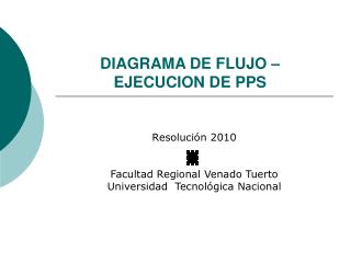 DIAGRAMA DE FLUJO – EJECUCION DE PPS