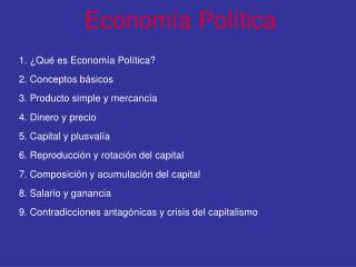 Economía Política