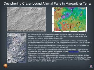 Deciphering Crater-bound Alluvial Fans in Margaritifer Terra