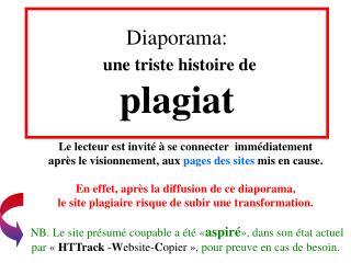 Diaporama: une triste histoire de plagiat