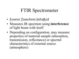 FTIR Spectrometer