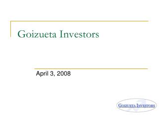 Goizueta Investors