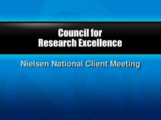 Council for Research Excellence