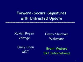 Forward-Secure Signatures with Untrusted Update