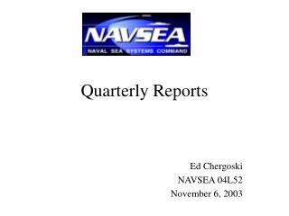 Quarterly Reports