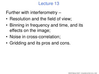 Lecture 13