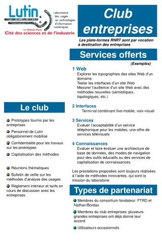 Club entreprises