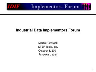 Industrial Data Implementors Forum