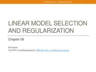 Linear Model Selection and regularization