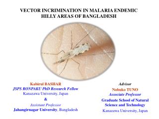 Kabirul BASHAR JSPS RONPAKU PhD Research Fellow Kanazawa University, Japan &amp;