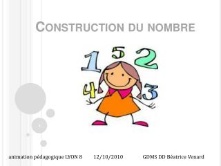 Construction du nombre