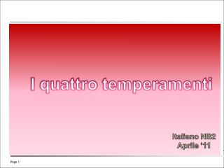 I quattro temperamenti