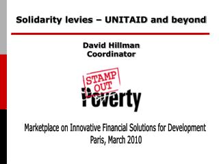 Solidarity levies – UNITAID and beyond