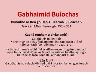 Gabhaimid Buíochas