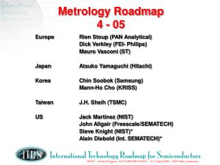 Metrology Roadmap 4 - 05