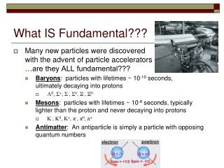 What IS Fundamental???