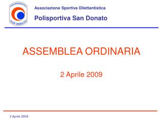 ASSEMBLEA ORDINARIA