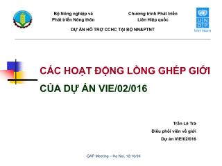 GAP Meeting – Ha Noi, 12/10/06