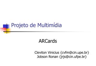 Projeto de Multimídia