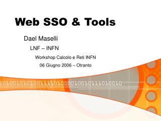 Web SSO &amp; Tools