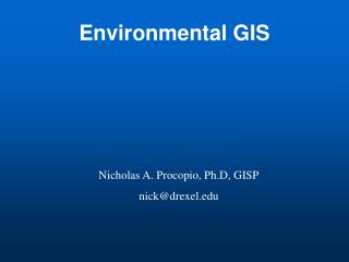 Environmental GIS