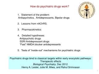 How do psychiatric drugs work?