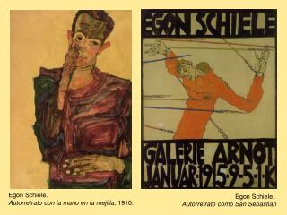 Egon Schiele. Autorretrato con la mano en la mejilla , 1910.