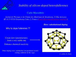 Stability of silicon-doped heterofullerenes