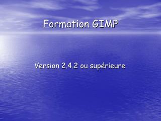 Formation GIMP
